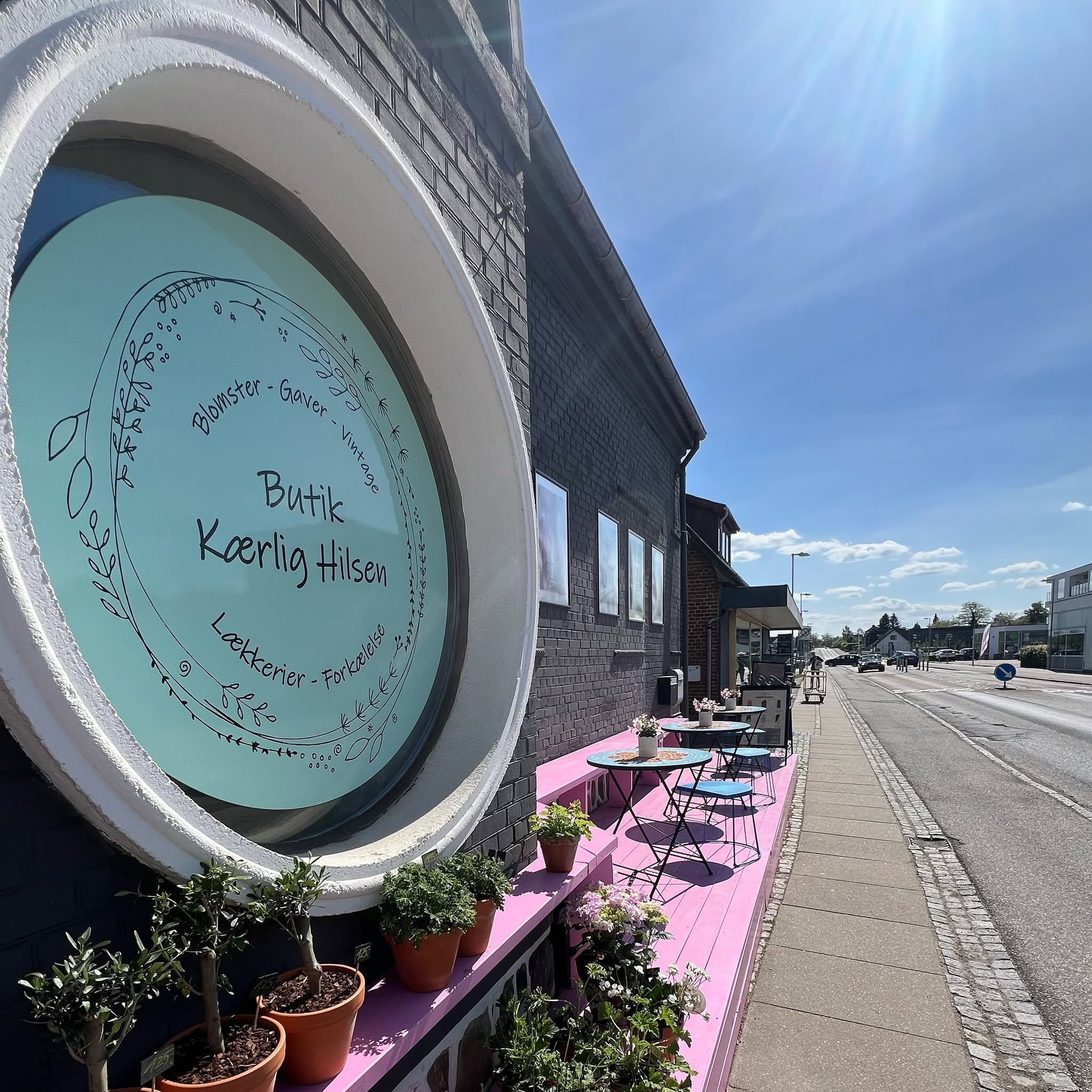 Butik Kærlig Hilsen set fra Grenåvej